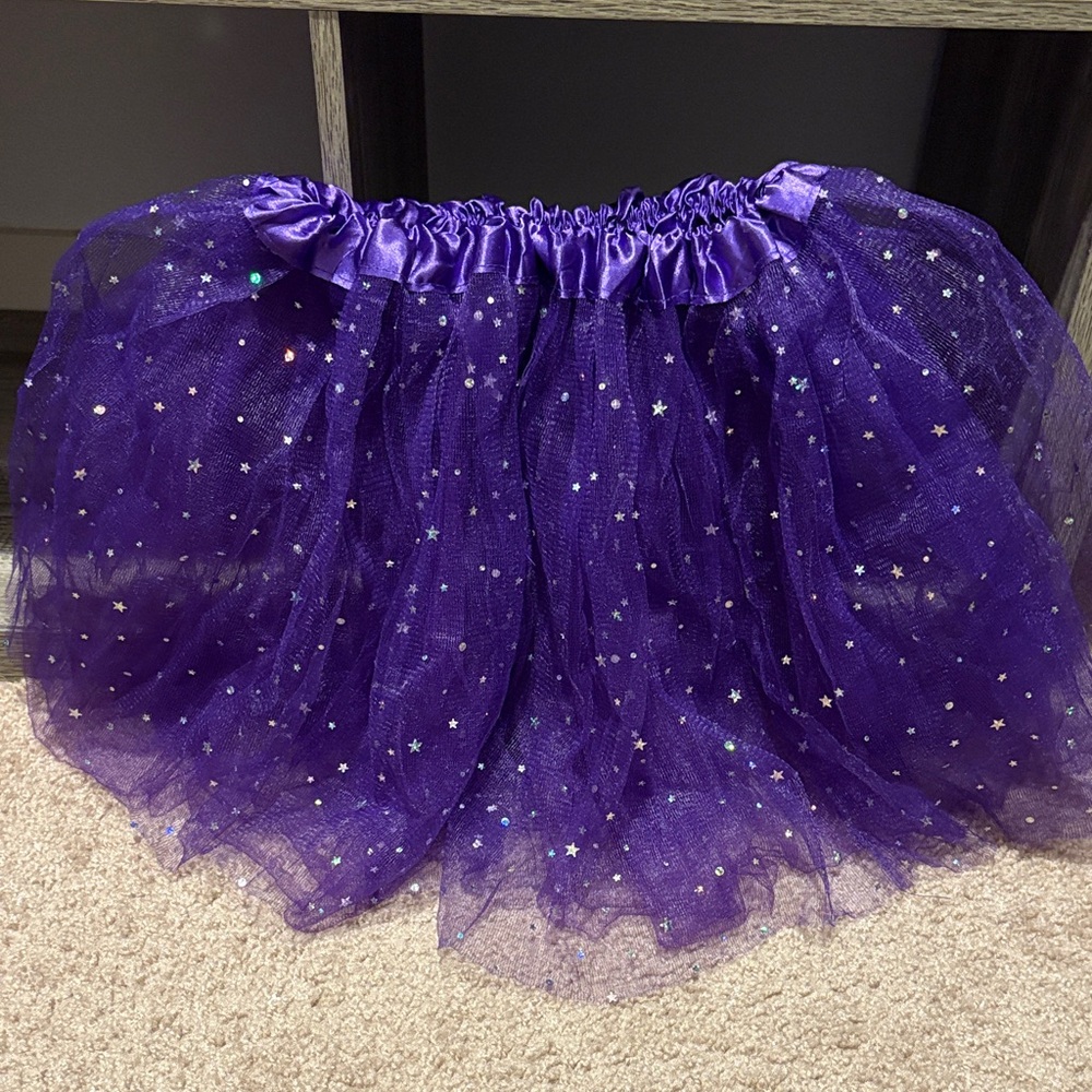 Purple Starry Tulle Skirt
